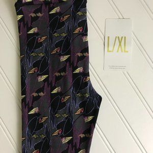 LuLaRoe Kids Disney Villain Maleficent Crow Leggings L/XL BRAND NEW